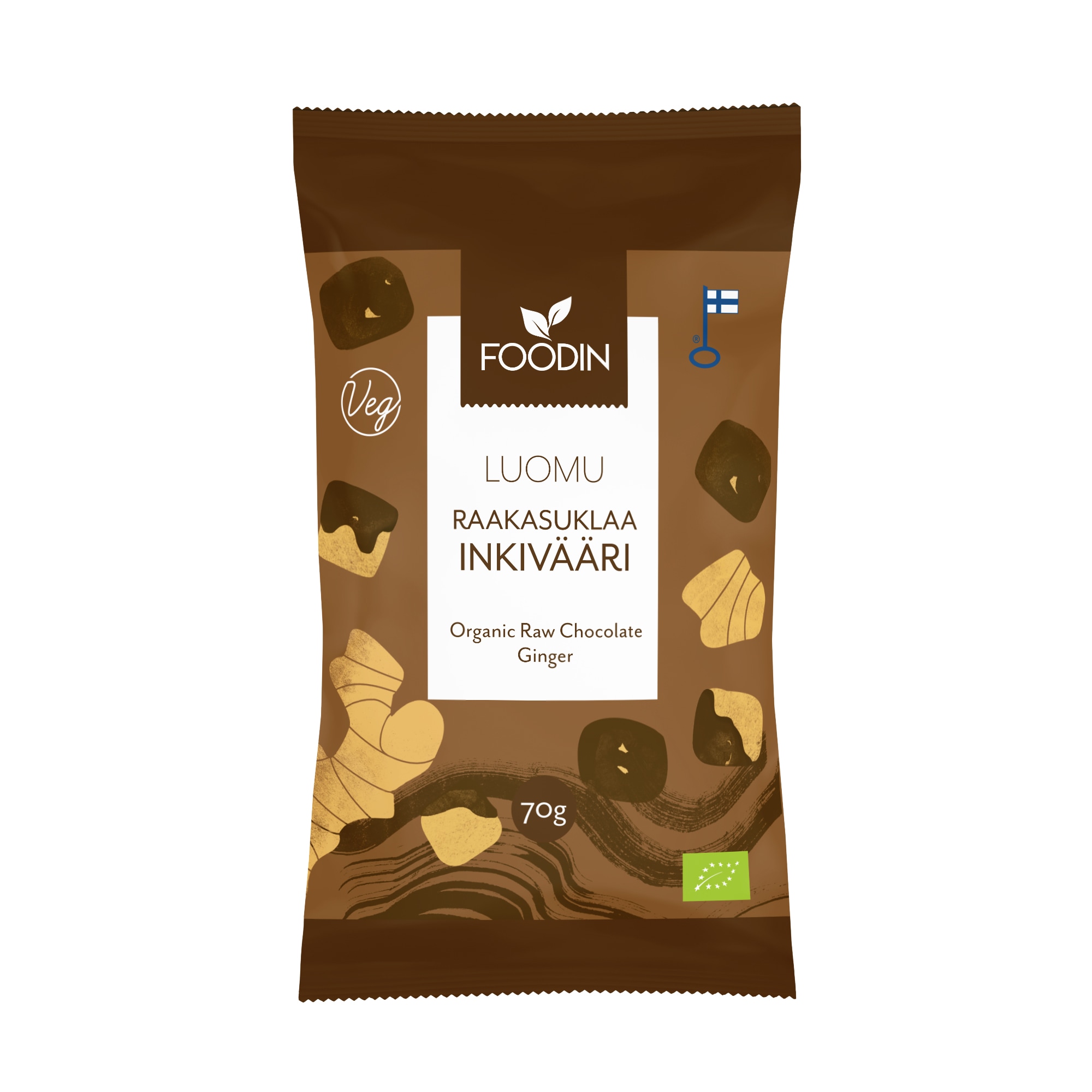 Foodin Luomu 70 g raakasuklaainkivääri
