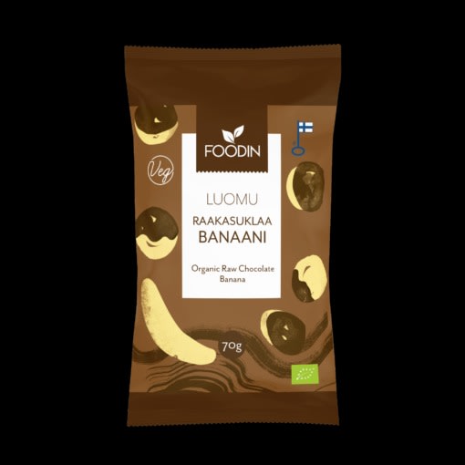 Foodin 70g raakasuklaabanaani
