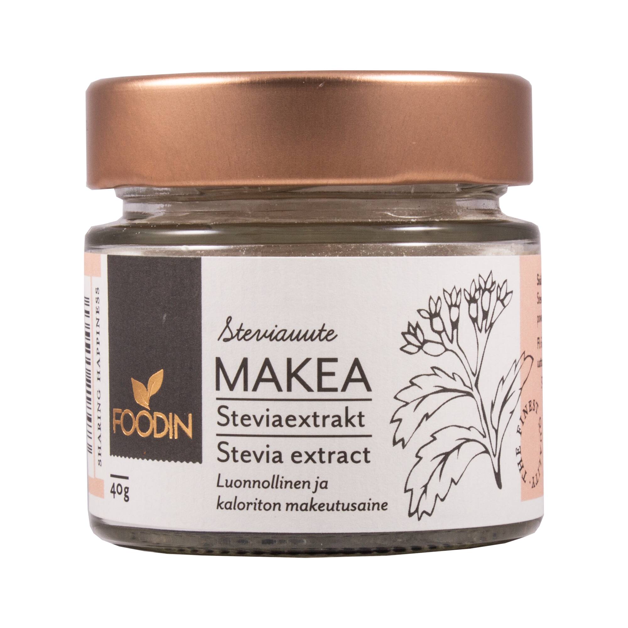 Foodin MAKEA (Stevia-uutejauhe) 40g