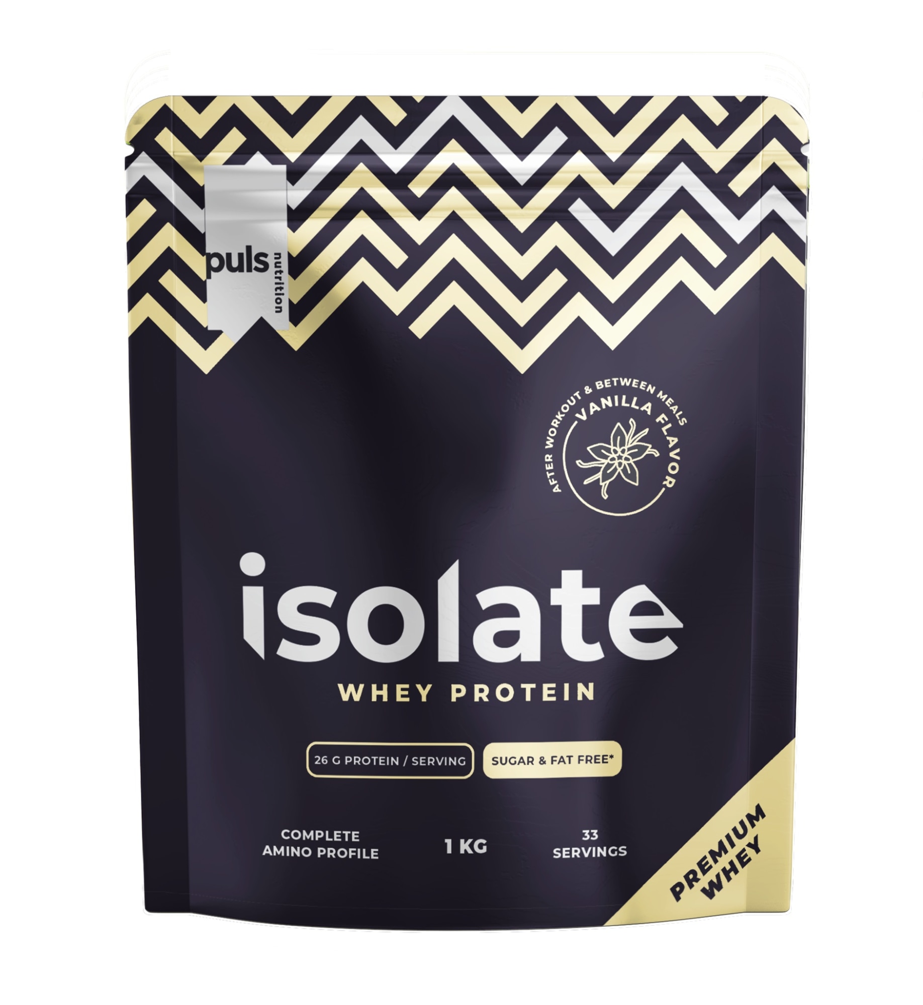 PULS Whey Isolaatti Vanilja 1000 g proteiinijauhe
