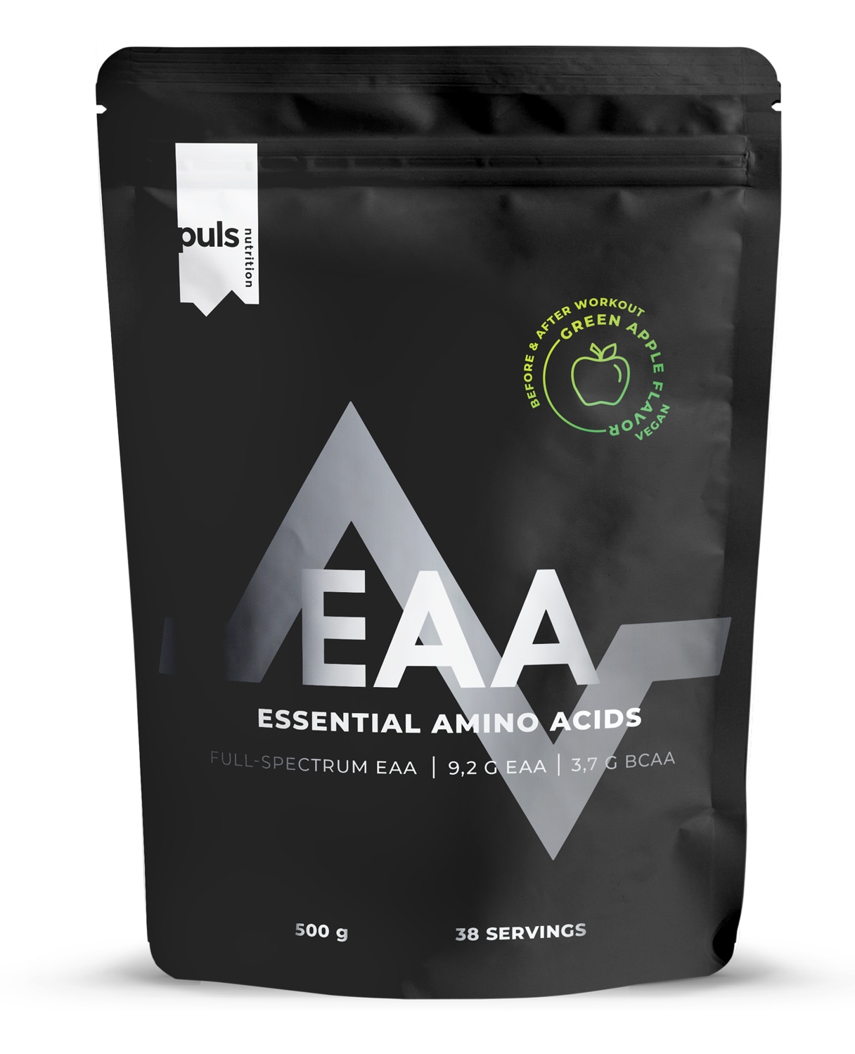 Puls Nutrition EAA Vihreä Omena 500 g aminohappojauhe