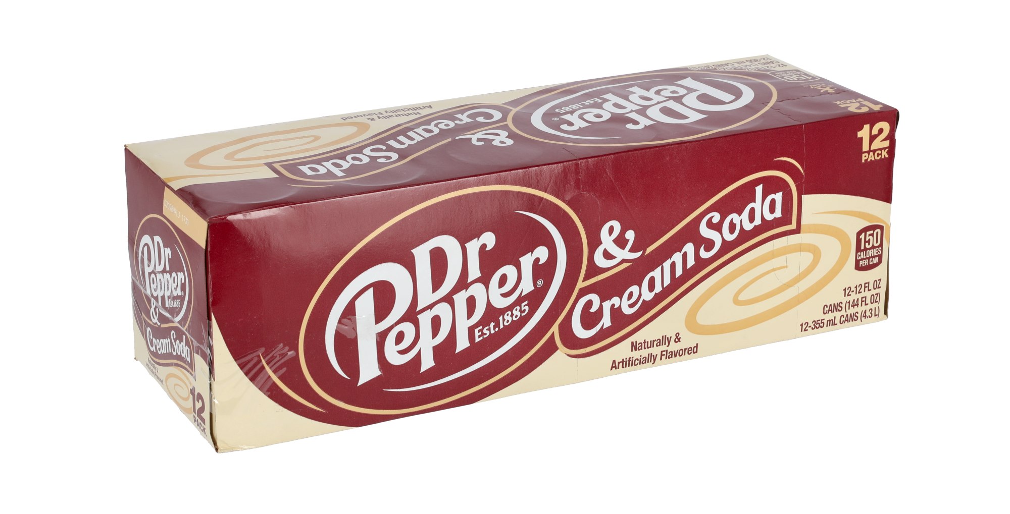 Dr Pepper & Cream Soda 12x355ml virvoitusjuoma