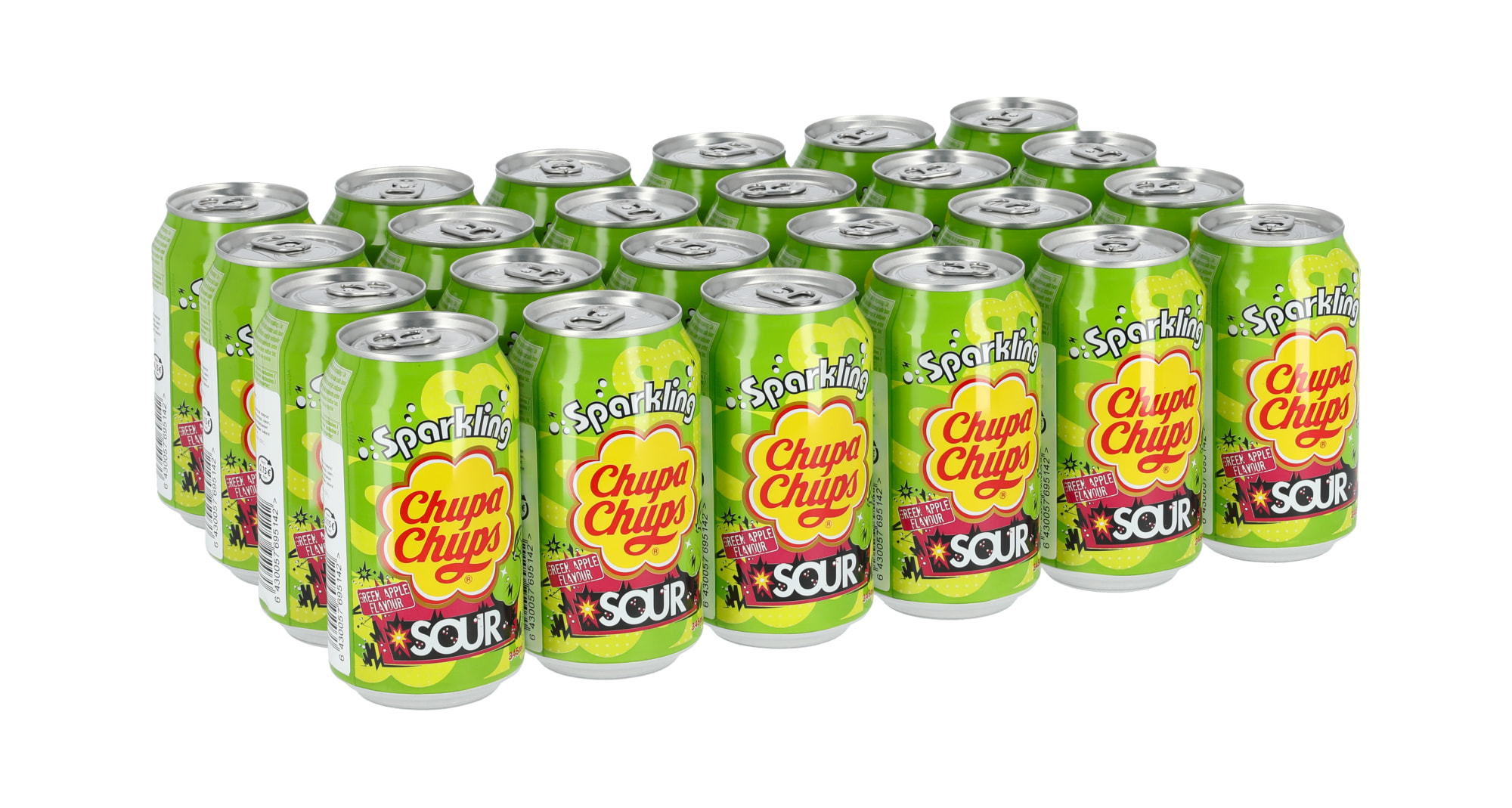 Chupa Chups Sour Green Apple 24x0,345 L virvoitusjuoma