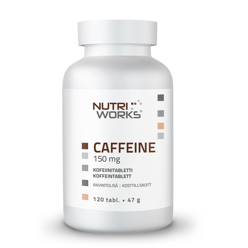 Nutri Works Caffeine 150mg 120 tabl. ravintolisä