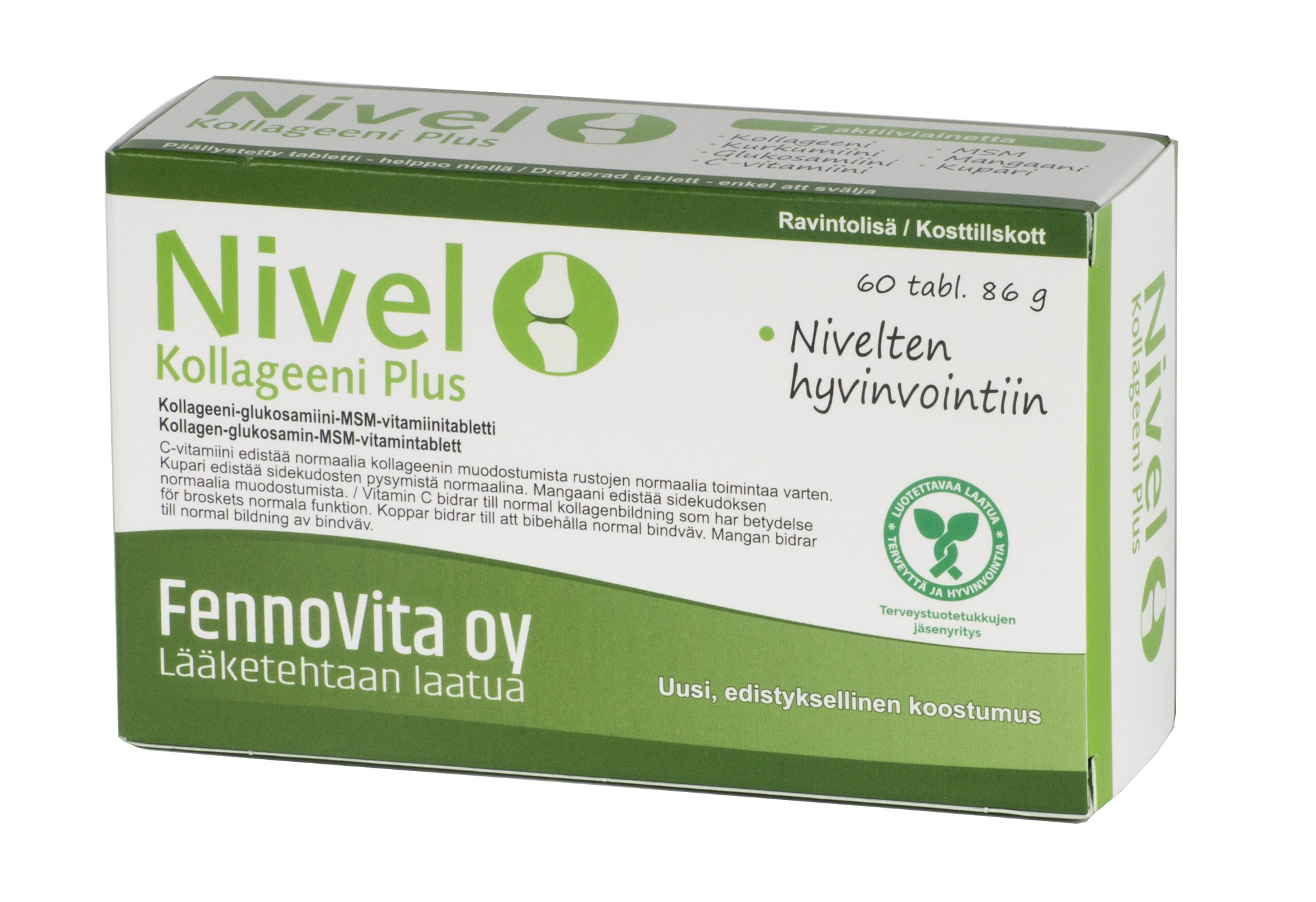 Fennovita Nivel kollageeni Plus 60 kaps. ravintolisä