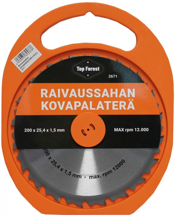 MR-tuote 200x25,4x1,5mm raivaussahan kovapalaterä