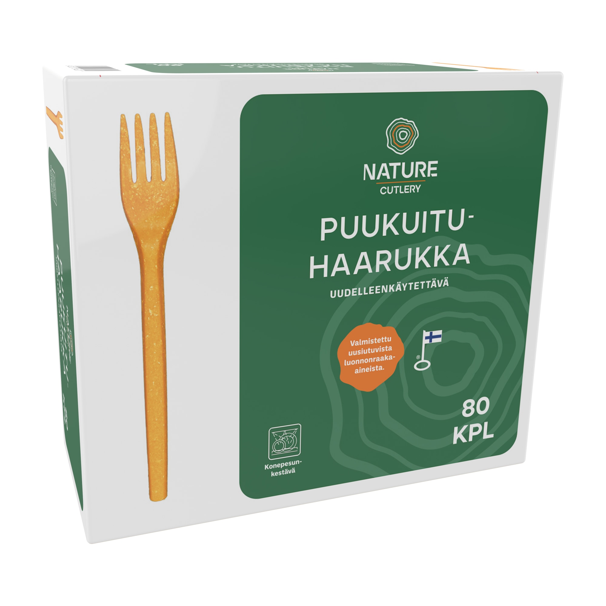 Nature Line 80 kpl 17 cm puukuituhaarukka