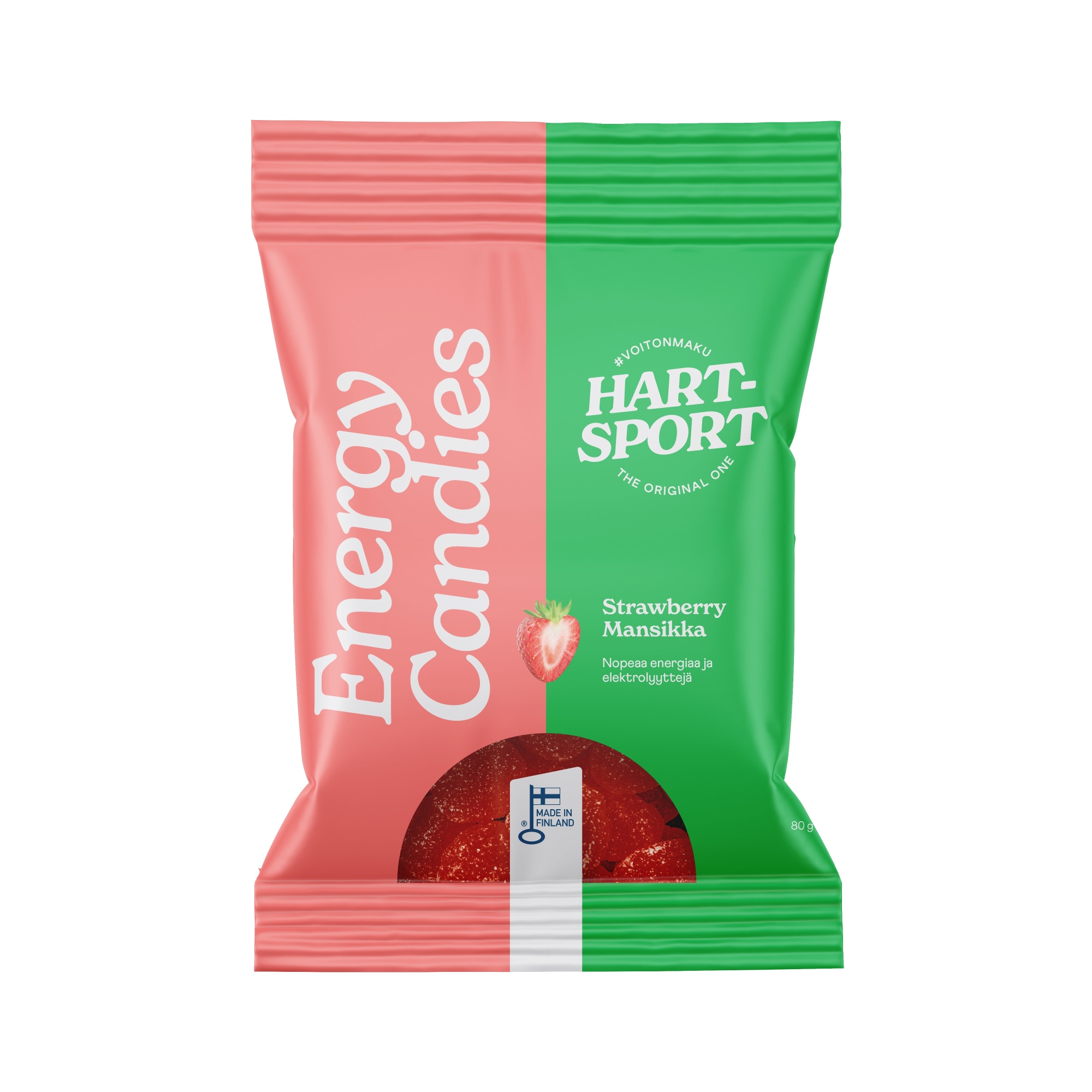 Hart-Sport Energy Candies Mansikka 80 g energiamakeinen