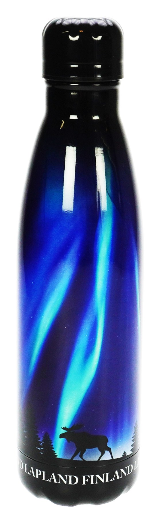Happy Traveler Aurora Borealis sininen termospullo