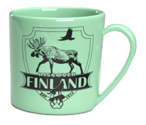 Happy Traveler Discover Finland vihreä muki