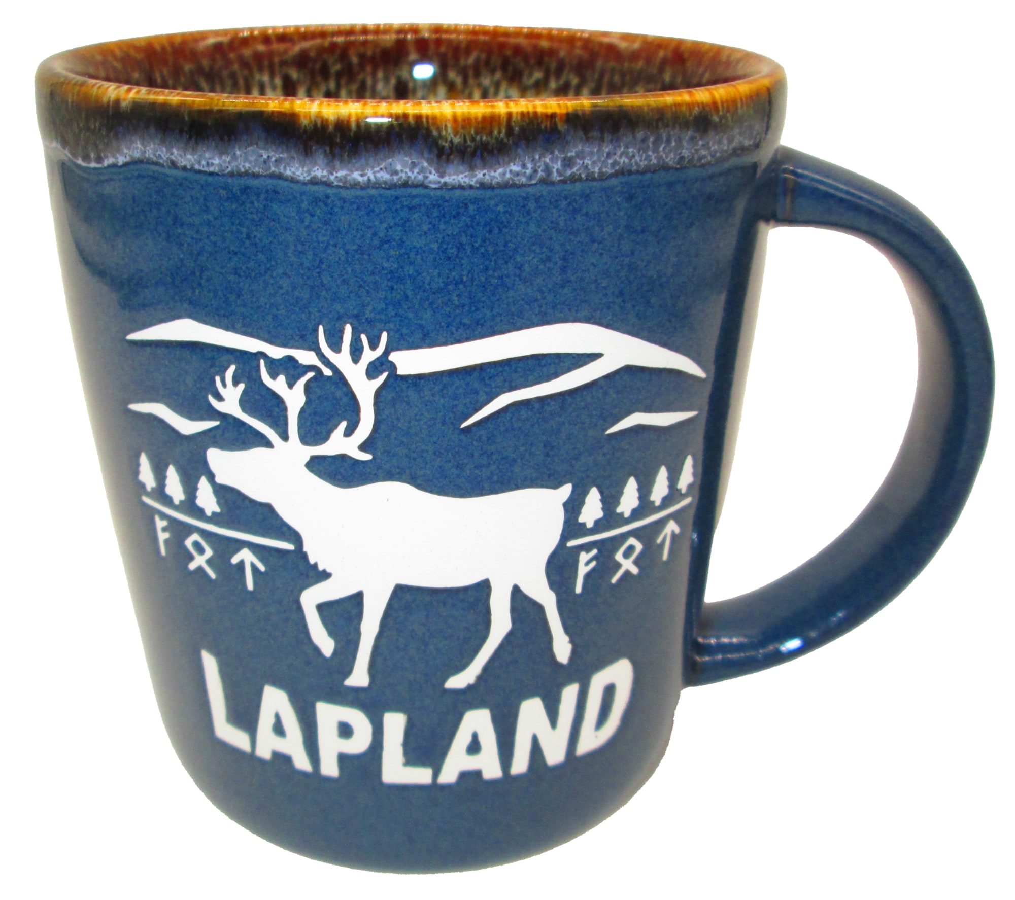 Happy Traveler Lapland Sininen 420ml rustiikkimuki