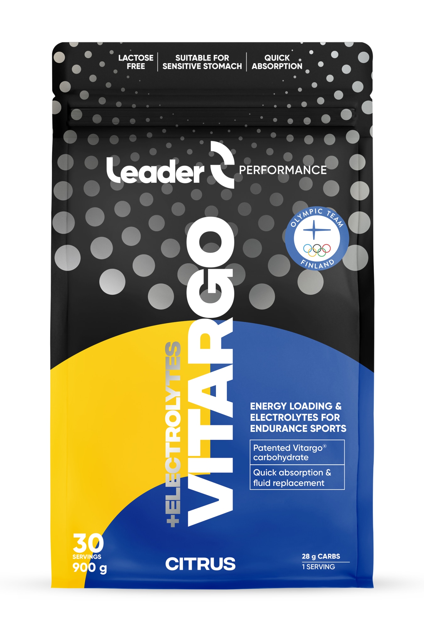 Leader Vitargo + Electrolytes 900 g hiilihydraattijauhe