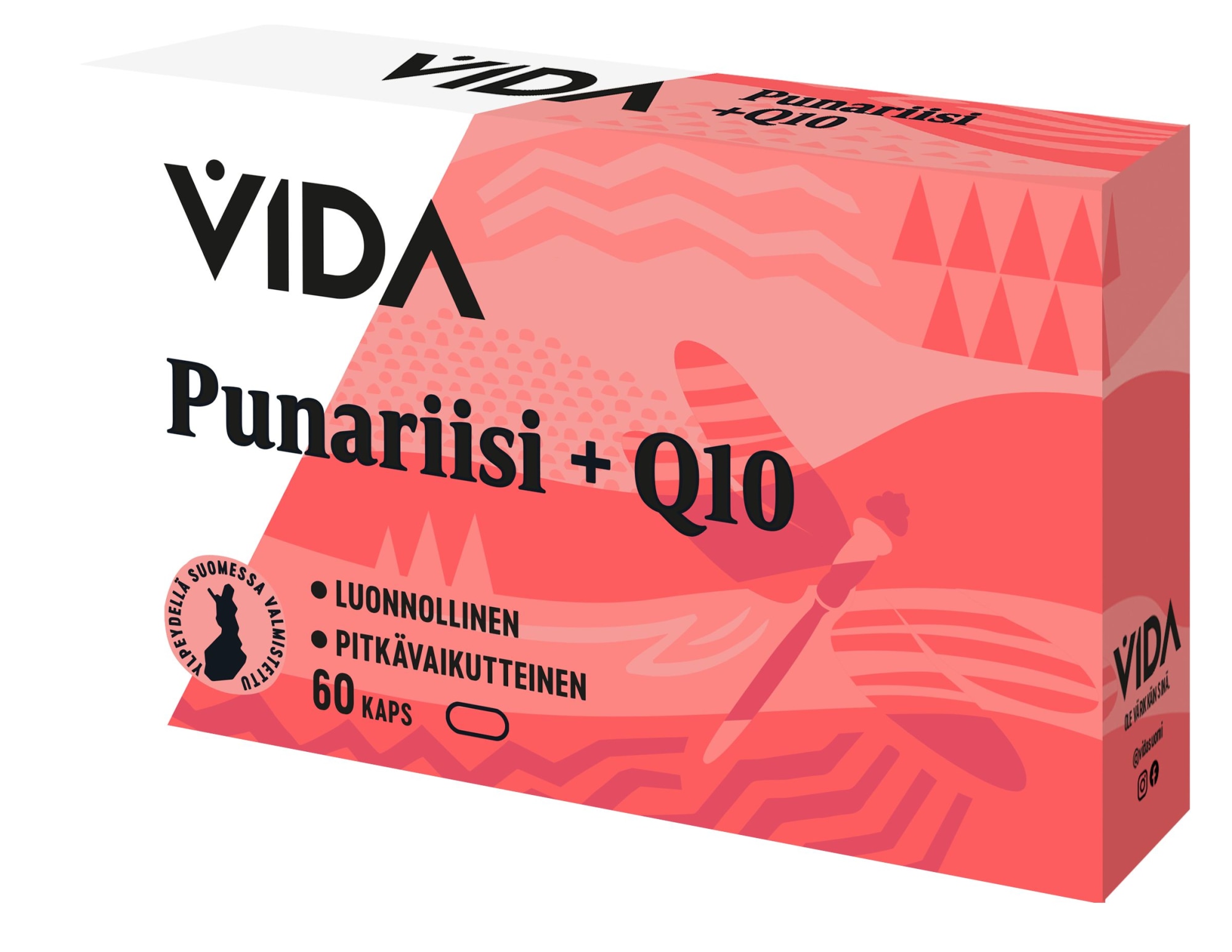 Vida Punariisi + Q10 ravintolisä 60 kaps
