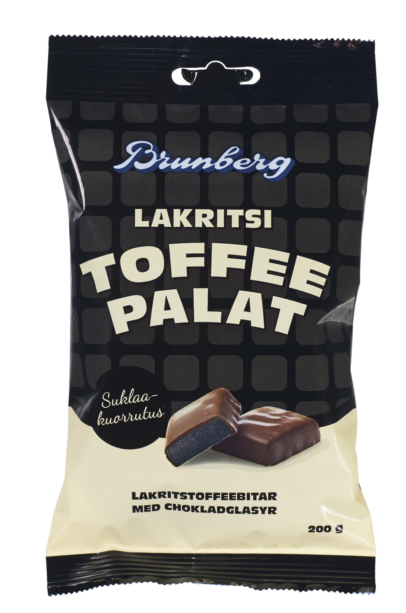 Brunberg 200 g lakritsitoffeepalapussi