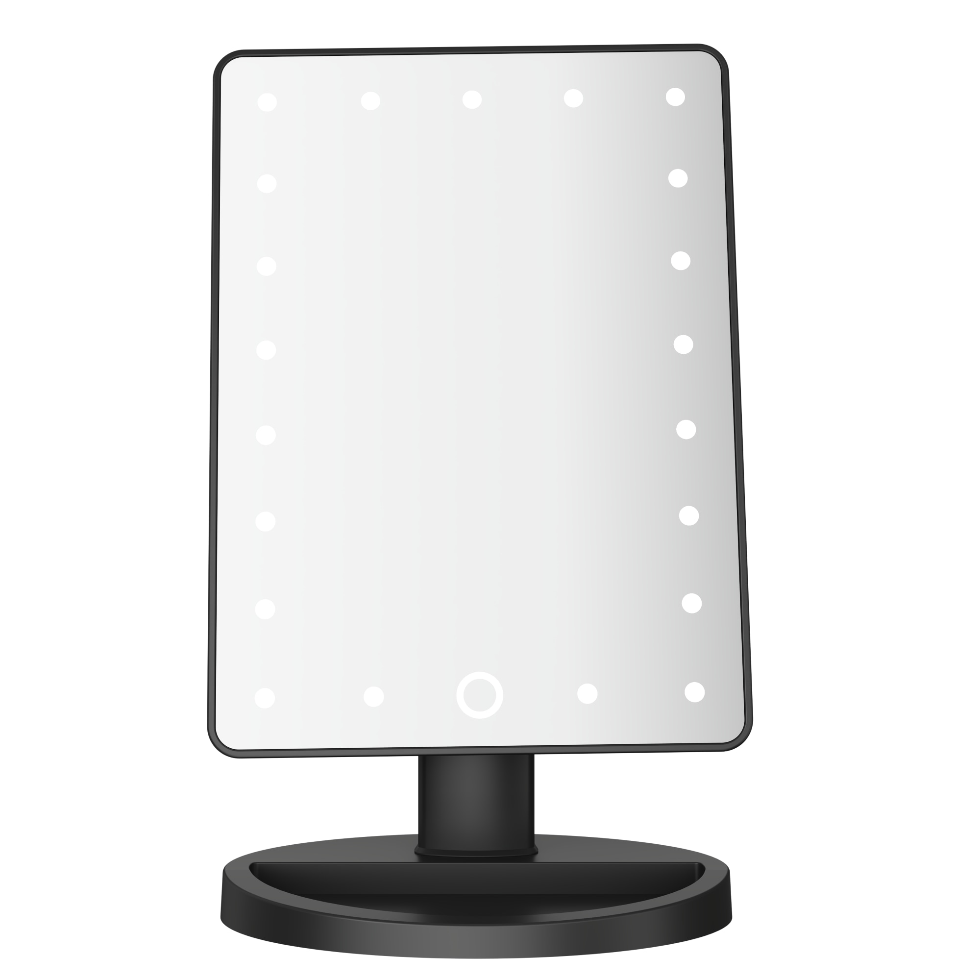 Lumio Lights musta meikkipeili LED-valolla