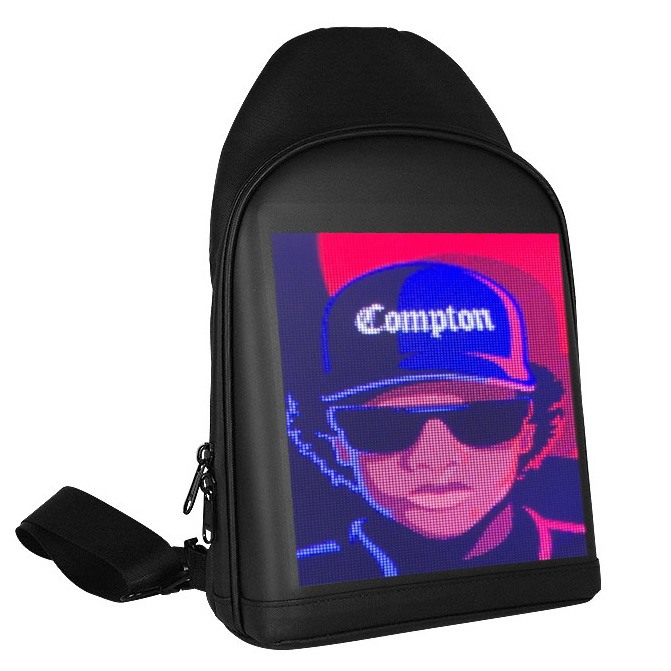 Master JR Crossbody LED-reppu vaihdettavalla kuvalla