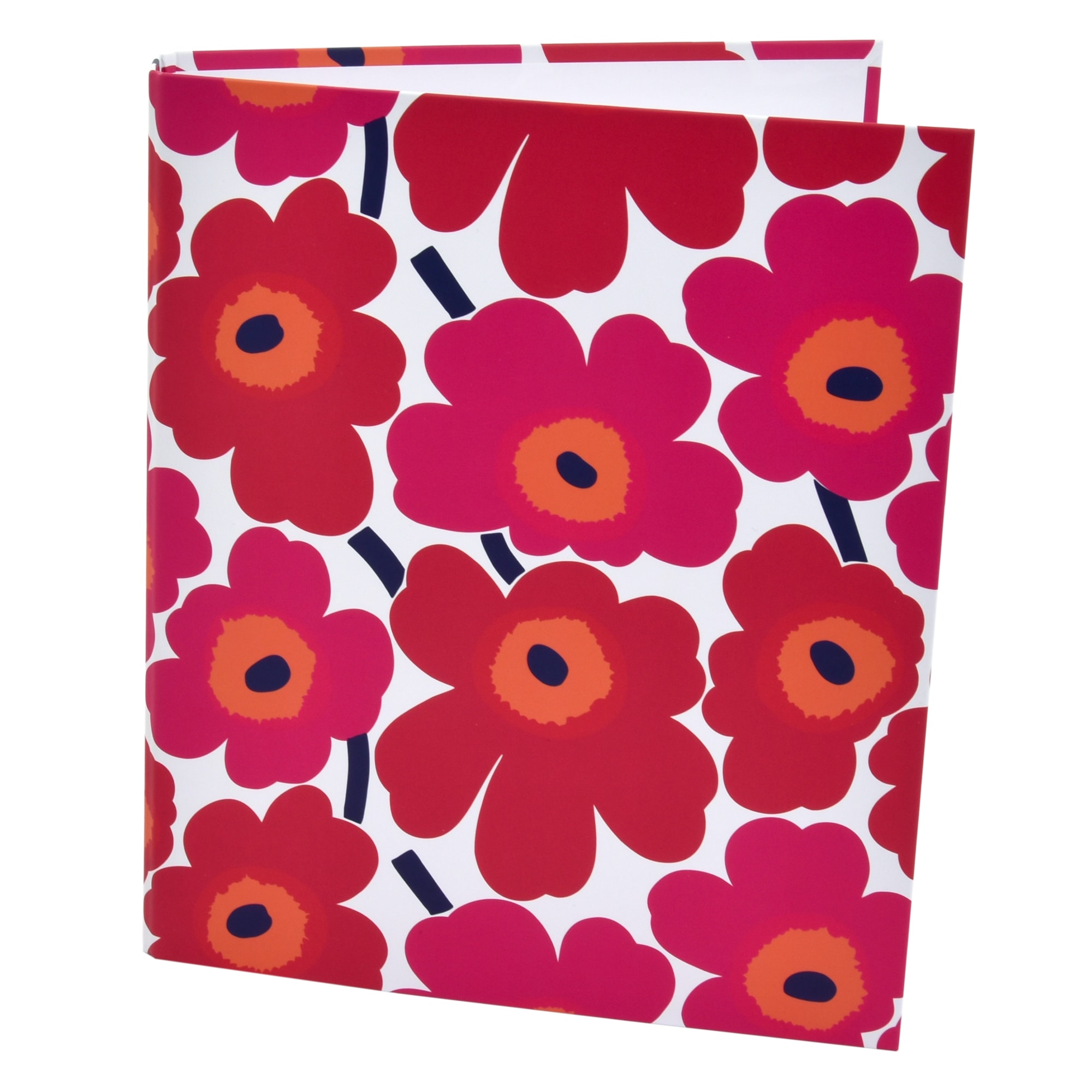 Marimekko Unikko punainen rengaskansio