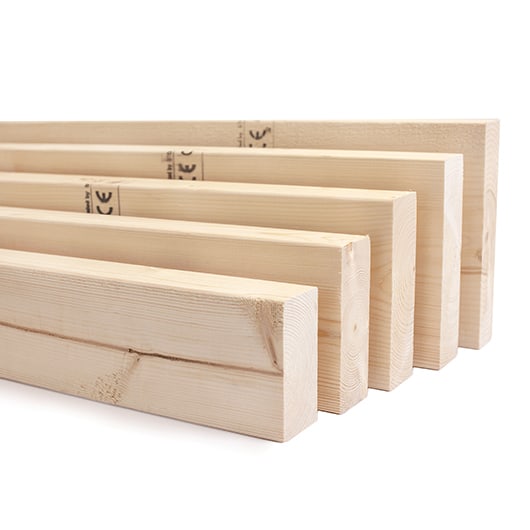 Oiva 48x148x4500 C24 lujuusluokiteltu mitallistettu lankku