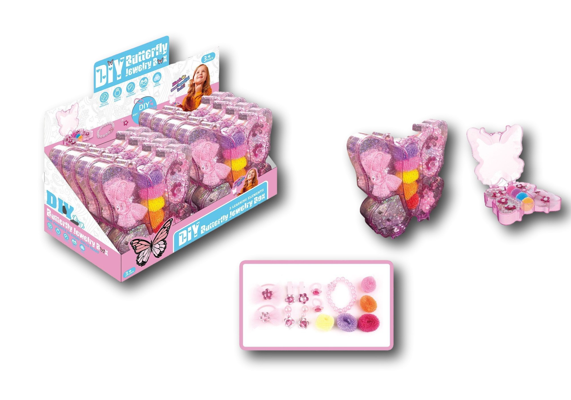 Butterfly Jewelry Hiuslenkit ja korut perhosrasiassa