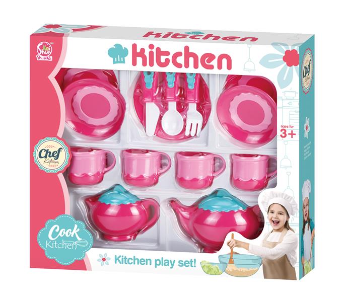 Kitchen Play Set teeastiasto neljälle