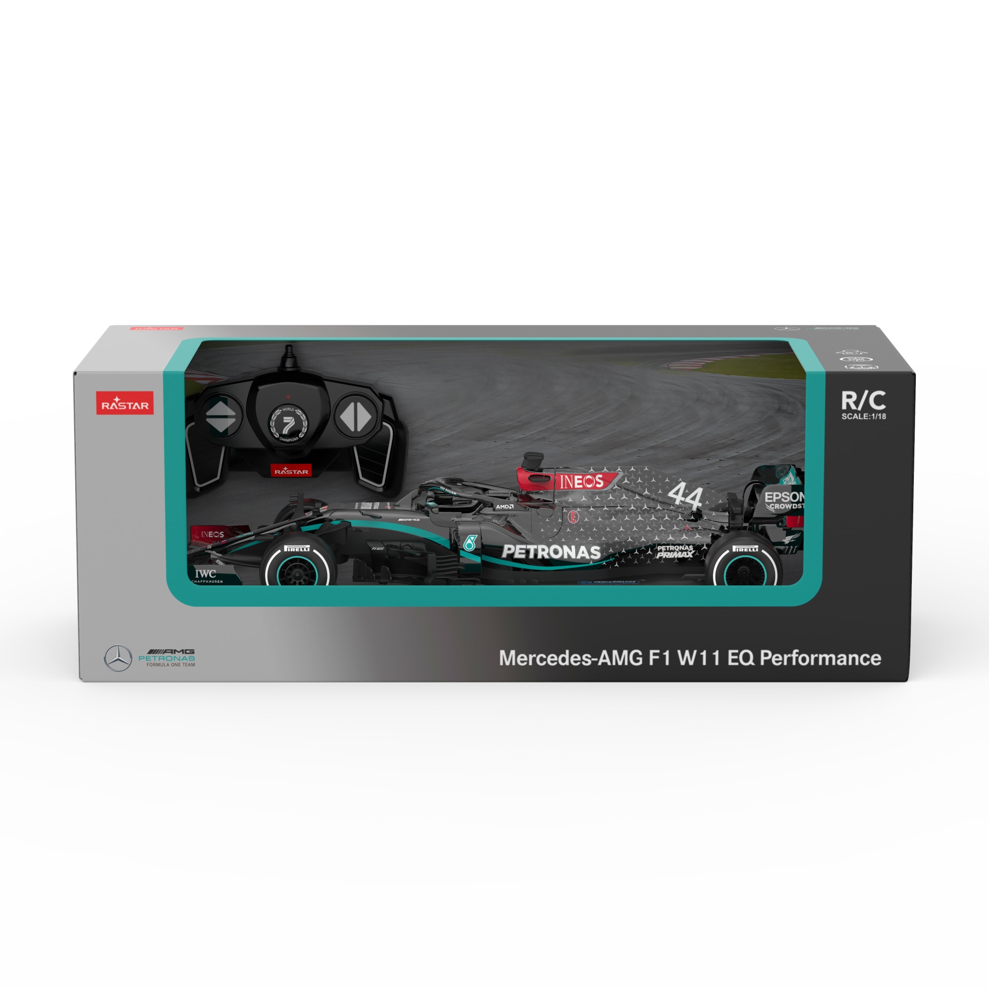 Rastar Mercedes AMG F1 W11 EQ Performance 1:18 radio-ohjattava auto