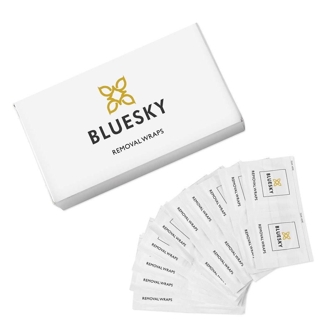 Bluesky 100 kpl geelilakkauksen poistolappu
