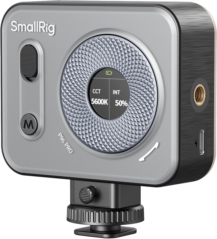 Smallrig 4660 Vibe P96 Pro Mini Led Video Light Black kameraan kiinnitettävä valo