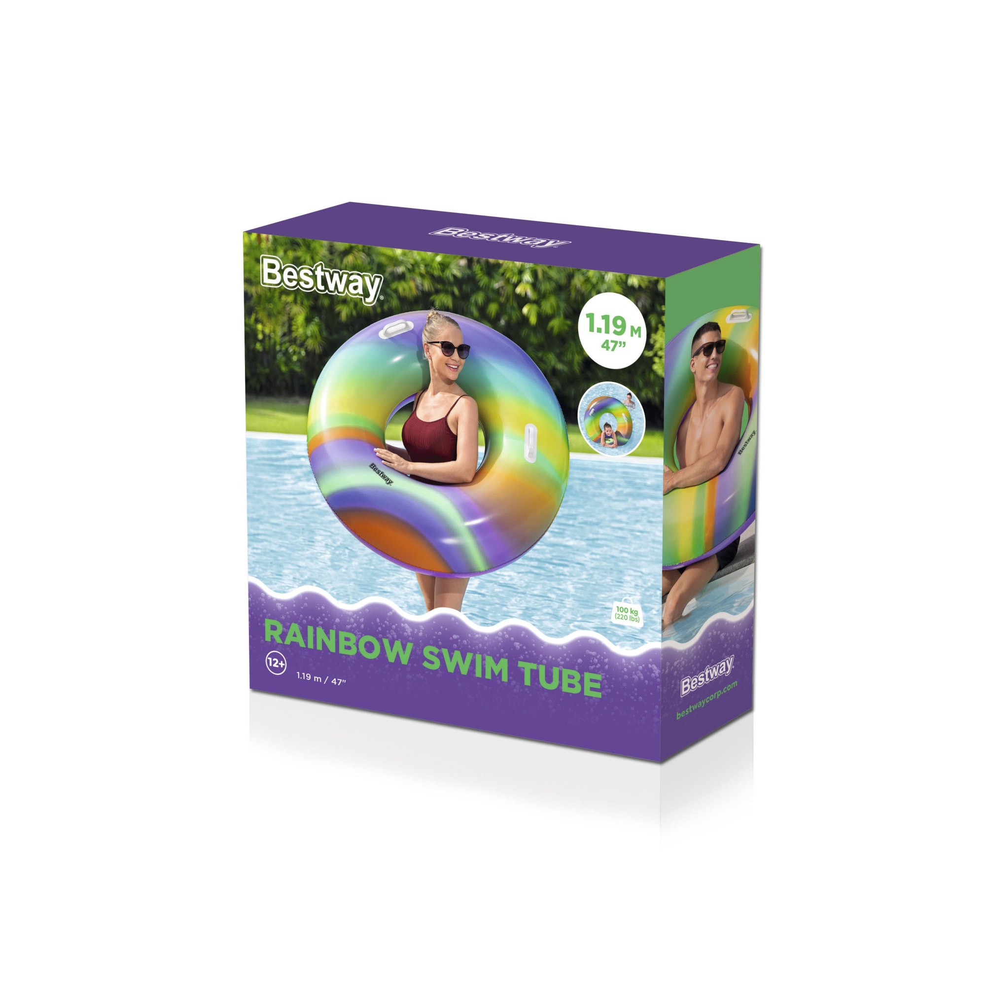 Bestway Rainbow Swim Tube Φ 1,19 m uimarengas