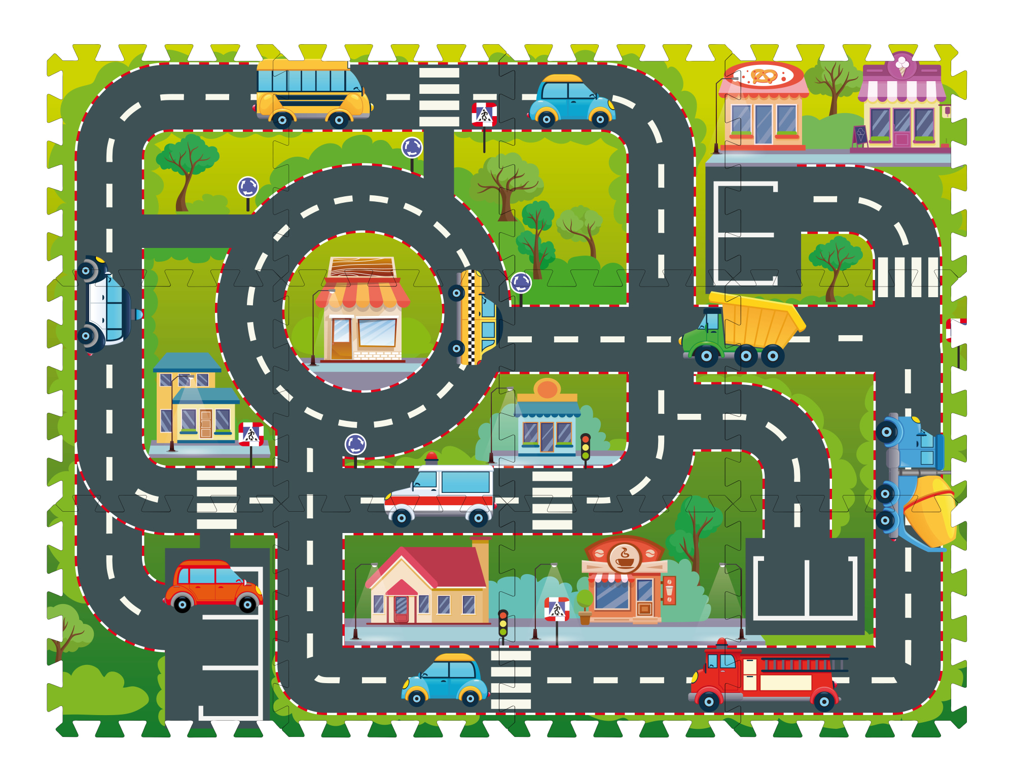 I Play Autorata palapelimatto