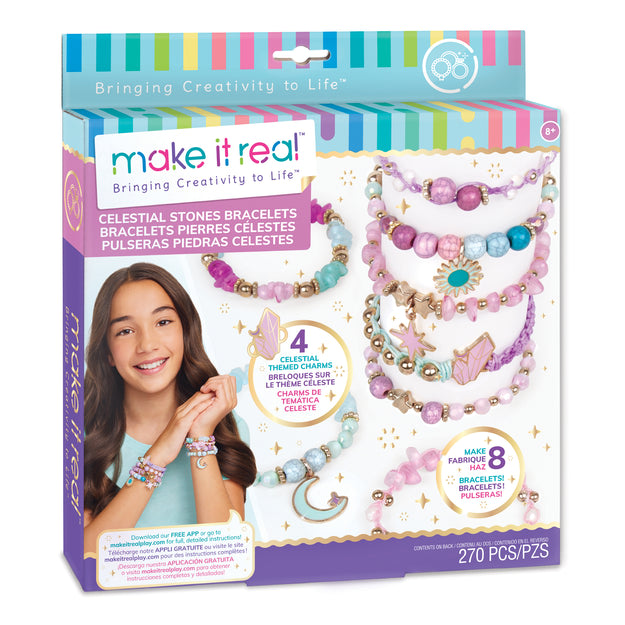 Make It Real DIY Bracelets Set Celestial Stones koruaskartelu
