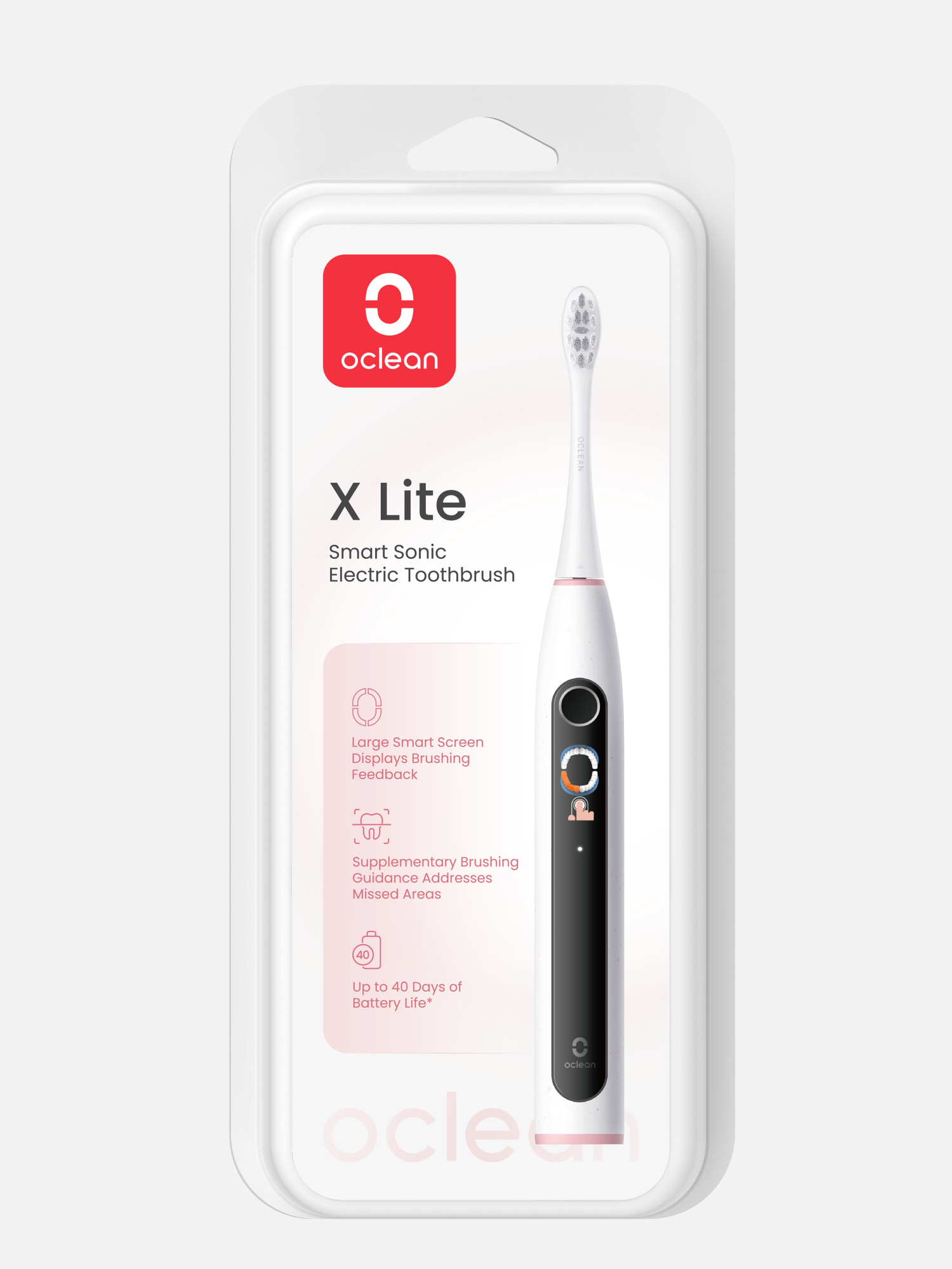Oclean X Lite Smart Sonic sähköhammasharja harmaa