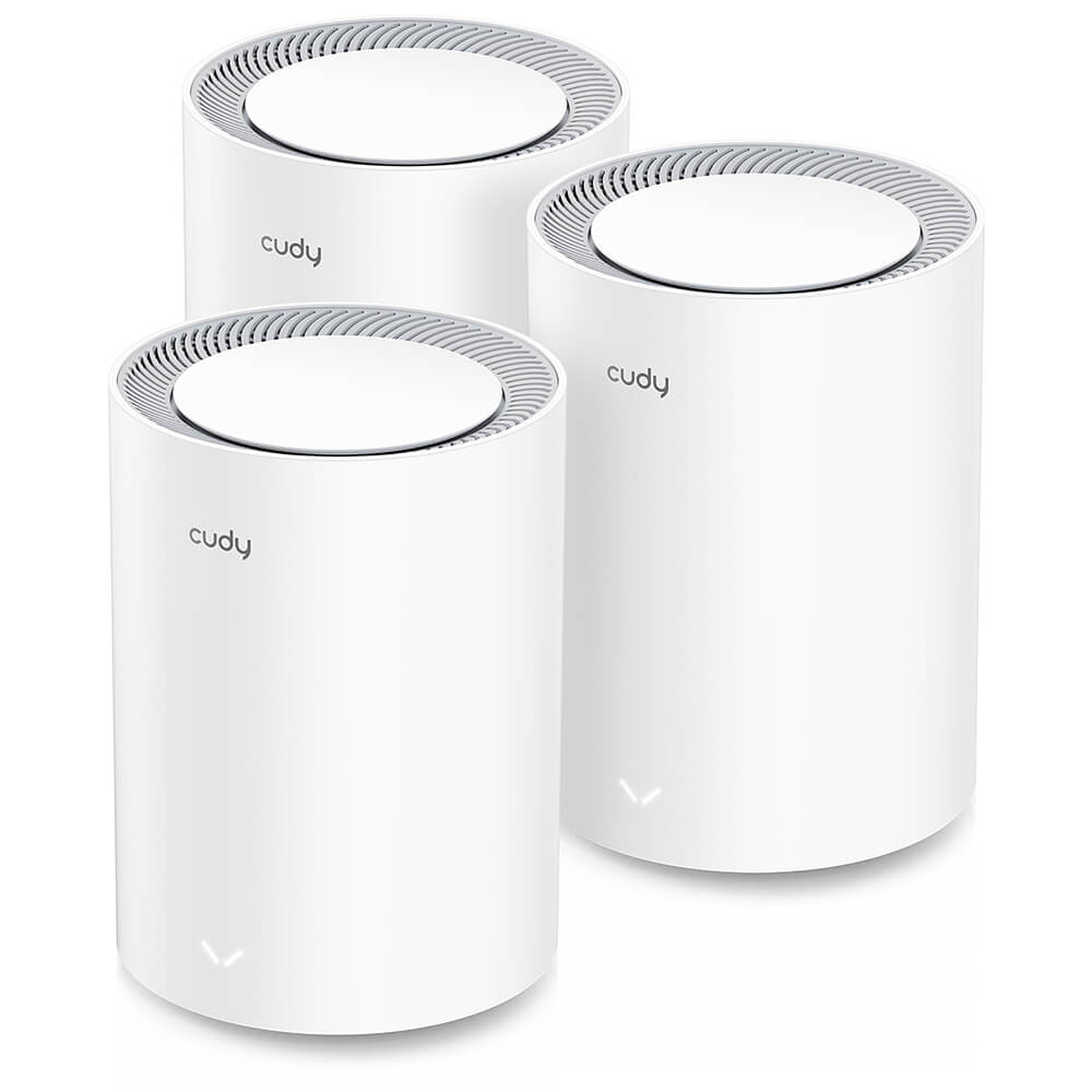 CUDY WiFi 6 Mesh Järjestelmä M3000 3-pack, Dual-Band, 2.5 Gigabit, AX3000