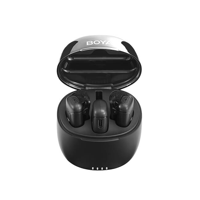 Boya Wireless  2.4GHz BY-WM3T-D2 Lightning - latauskotelo 2 kpl mikrofoni mobiililaitteille
