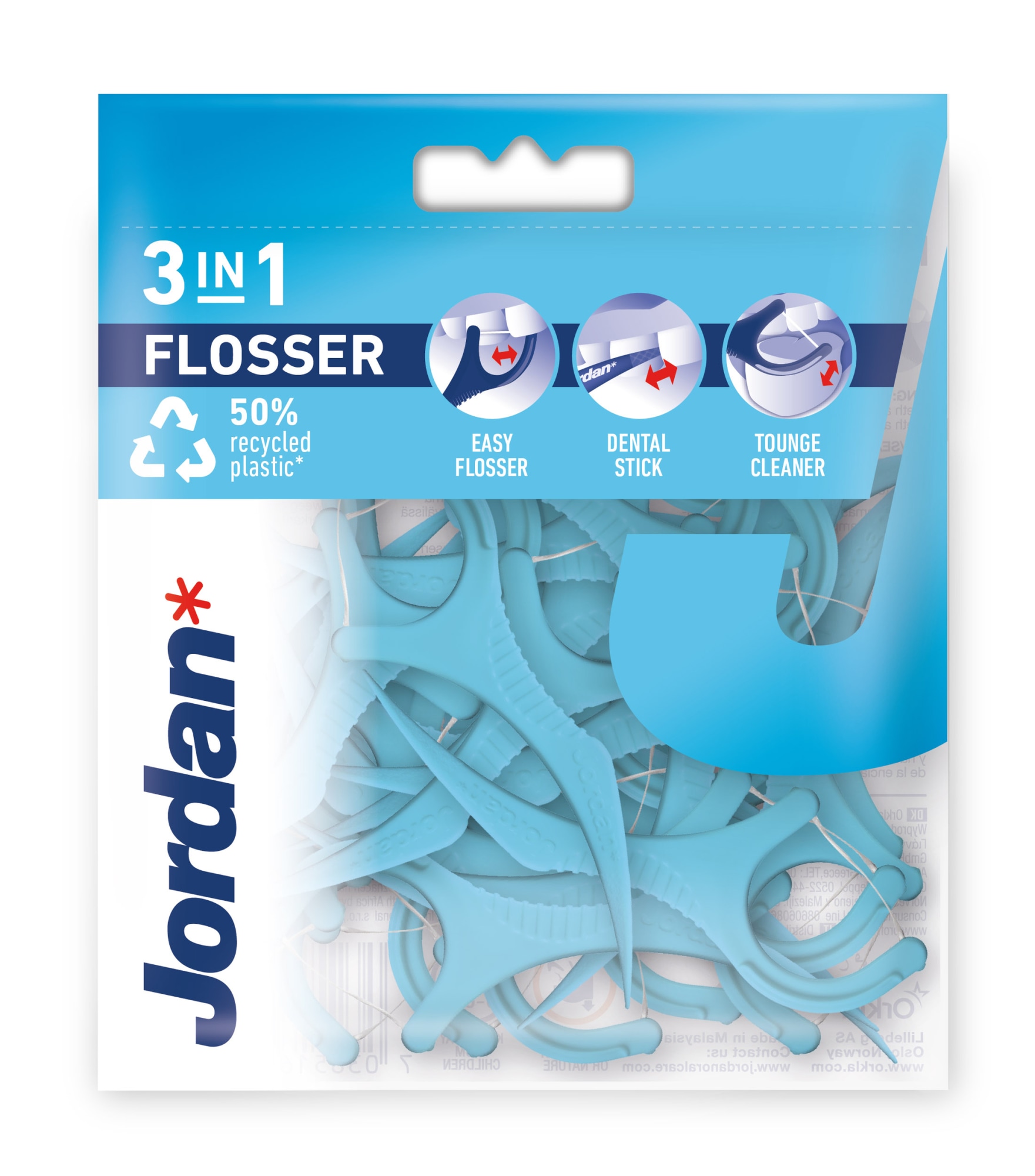 Jordan Flosser 3-in-1 36+14kpl hammaslankain
