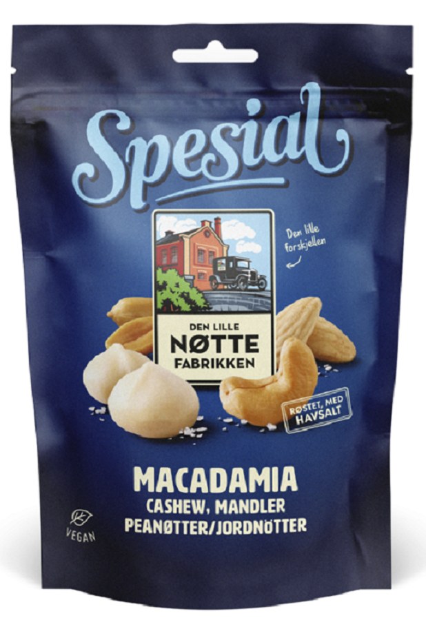 Den Lille Nøttefabrikken Spesial 190g pähkinäsekoitus