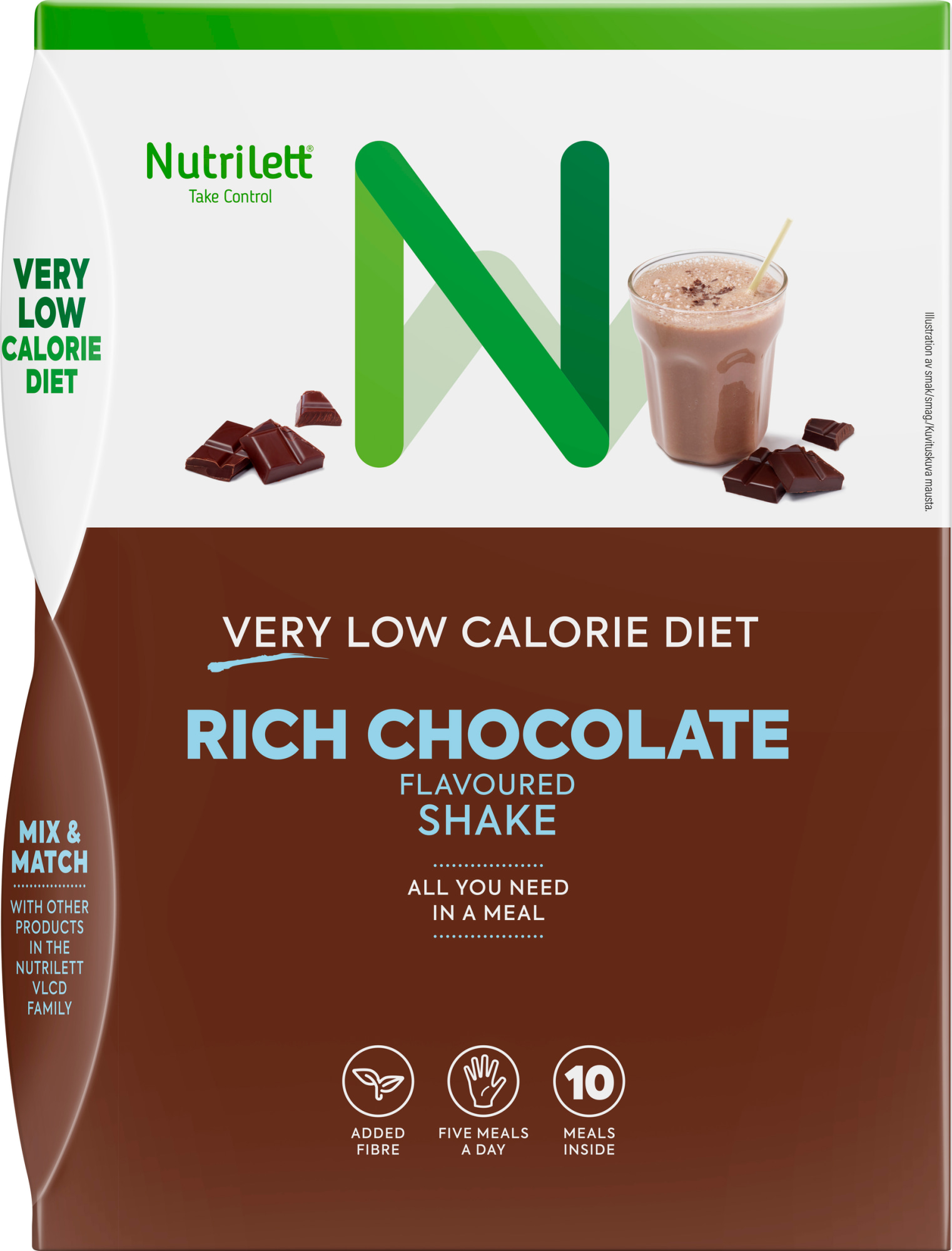 Nutrilett  Rich Chocolate Shake 10x35g VLCD-pirtelö