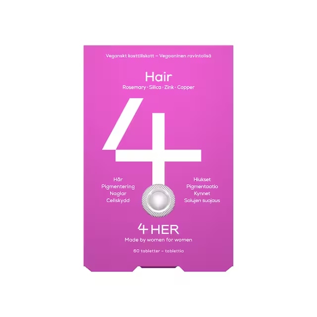 4Her Hair ravintolisä 60 kpl