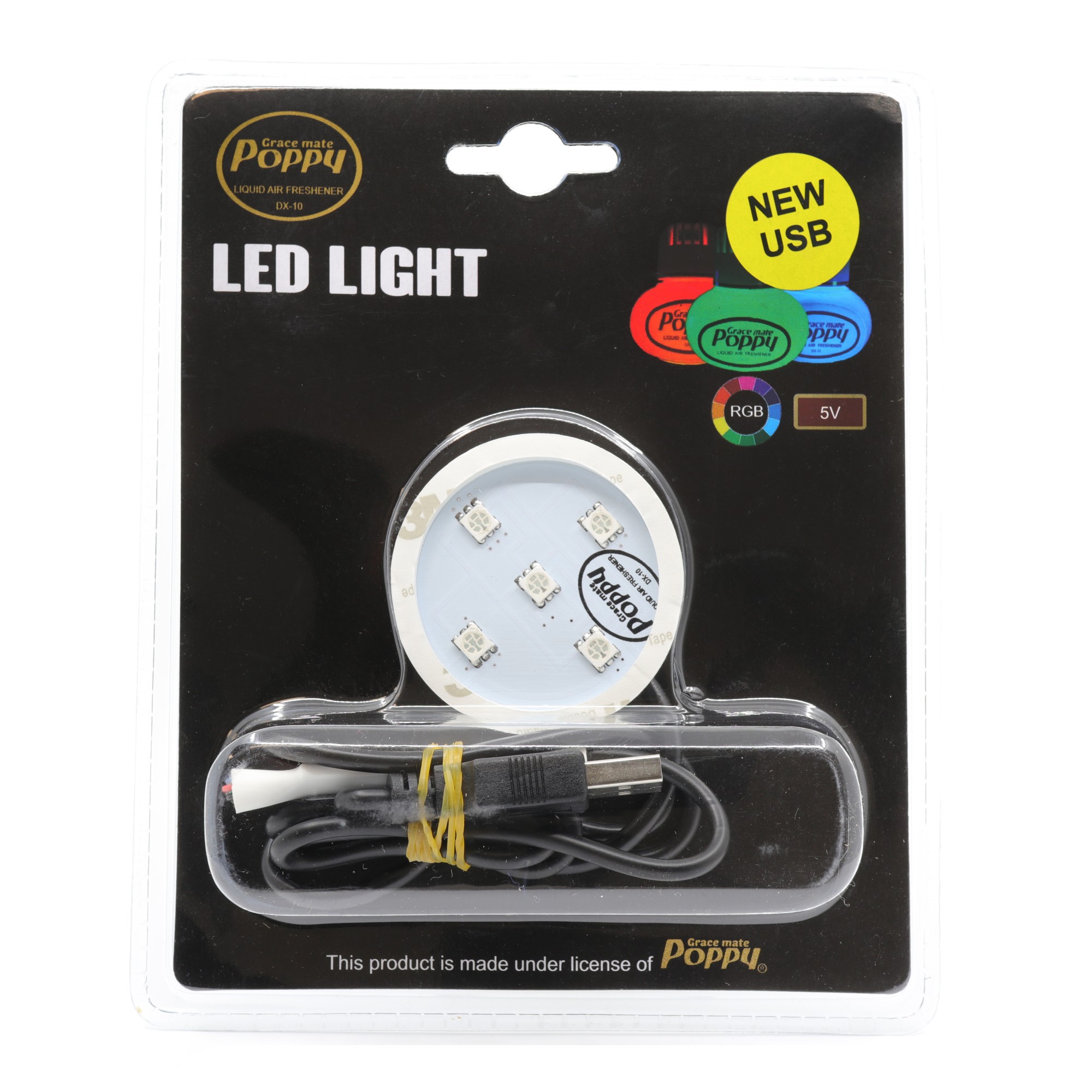 Poppy Grace Mate RGB 5V USB LED valoalusta