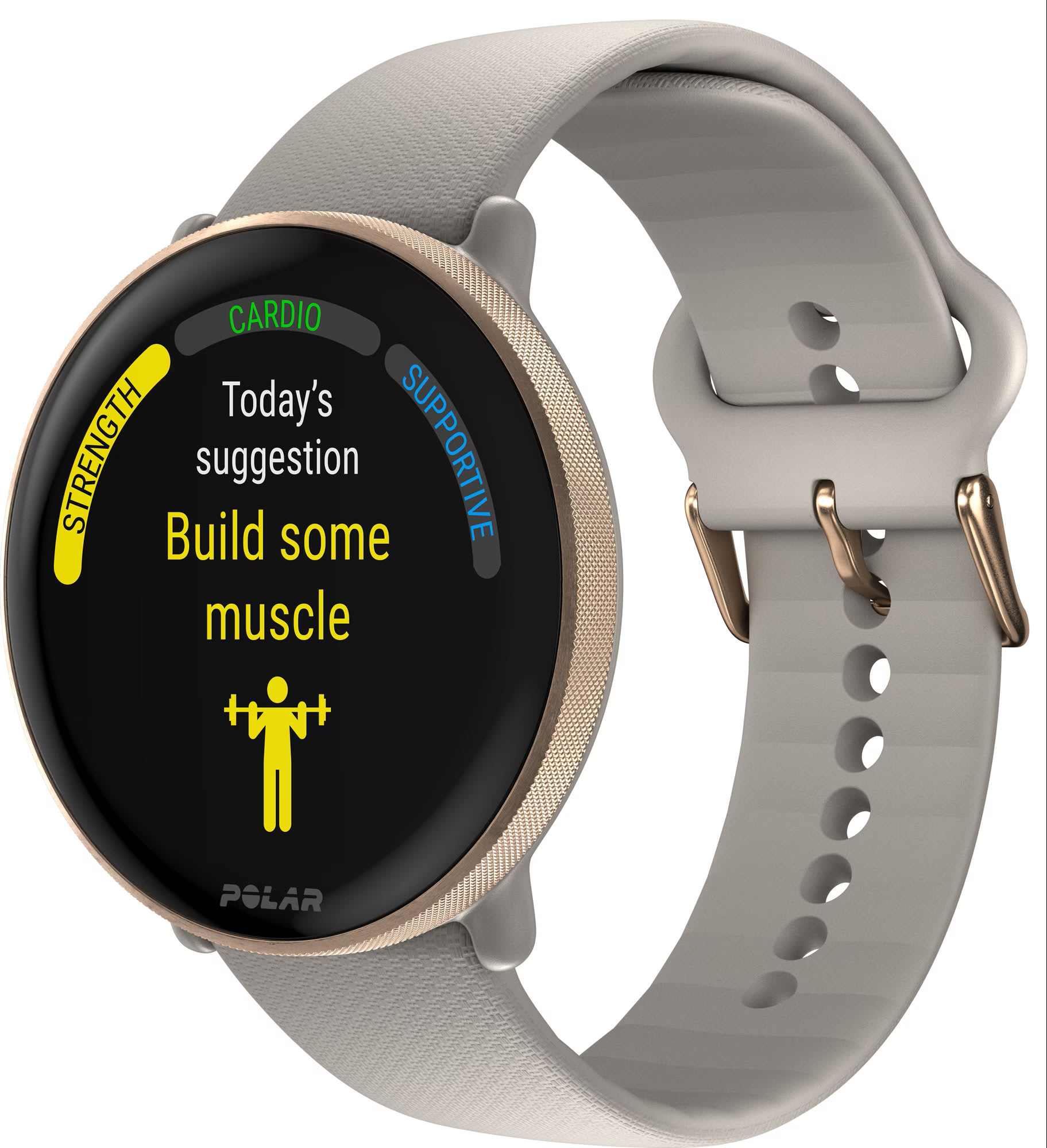 Polar Ignite 3 Greige/Gold S-L hyvinvointi- ja fitnesskello