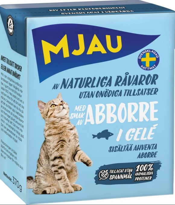 Mjau Ahventa Hyytelössä 380 g kissan märkäruoka