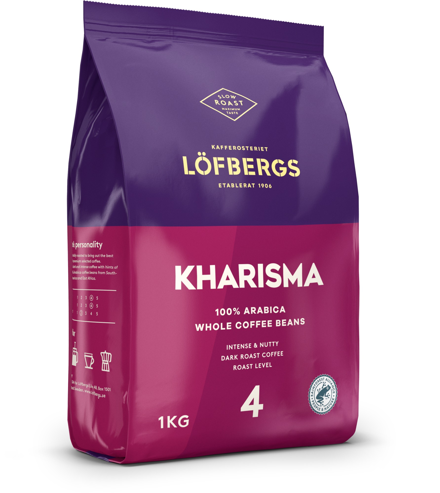 Löfbergs Kharisma Rainforest Alliance 1000 g papukahvi