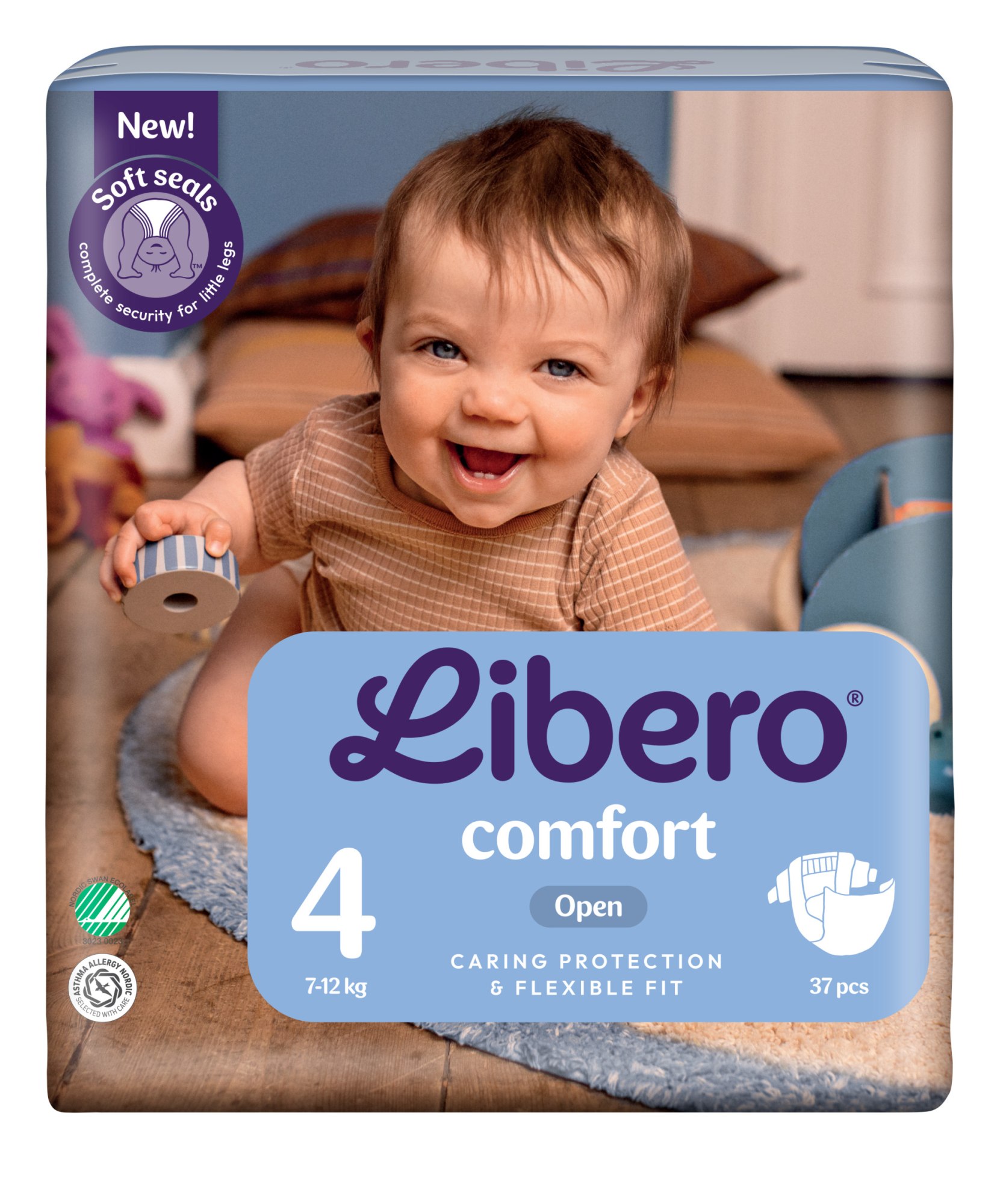 Libero Comfort koko 4, 7-12 kg 37 kpl teippivaippa