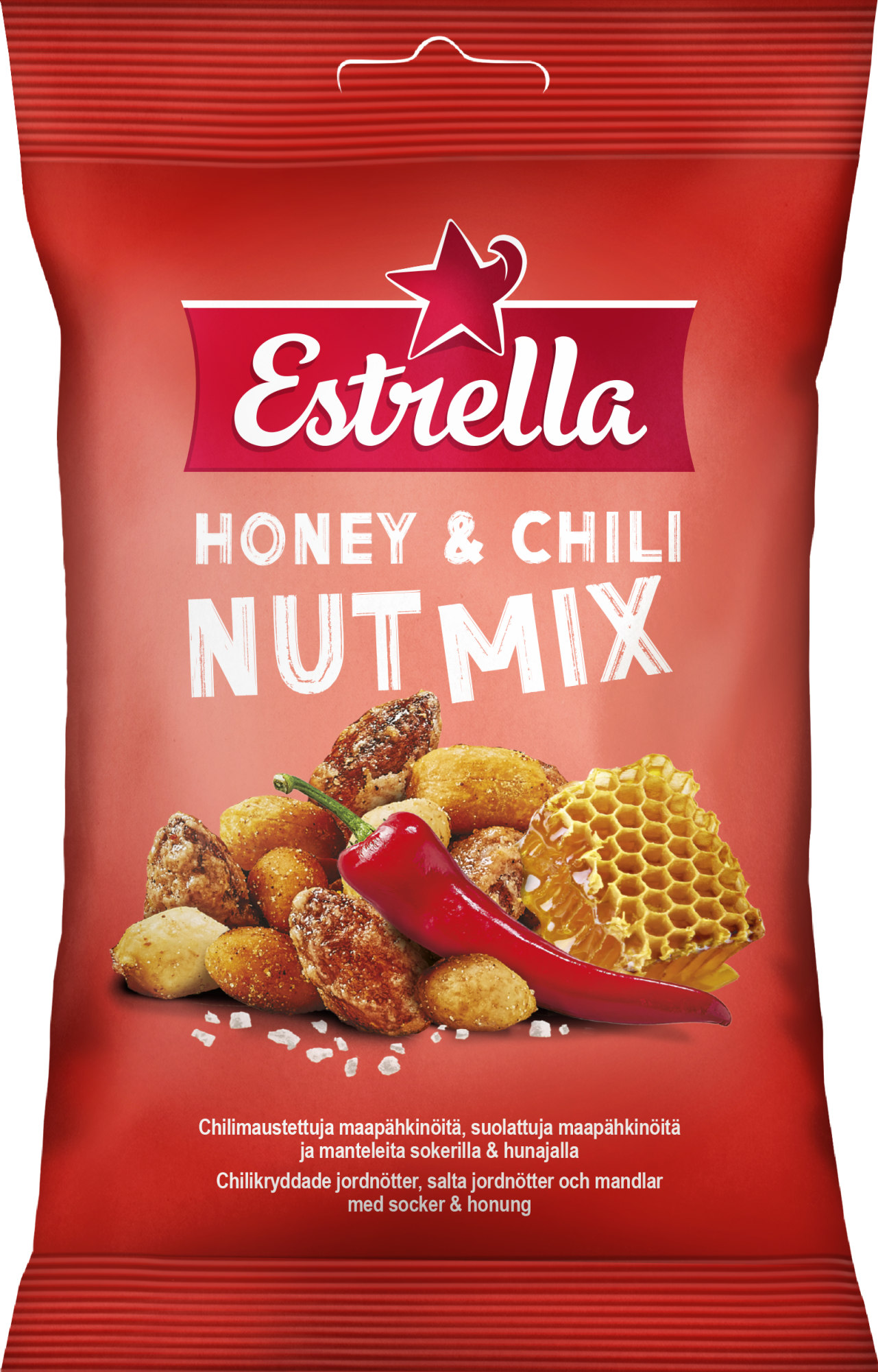 Estrella Honey & Chili Nut mix 140 g pähkinäsekoitus