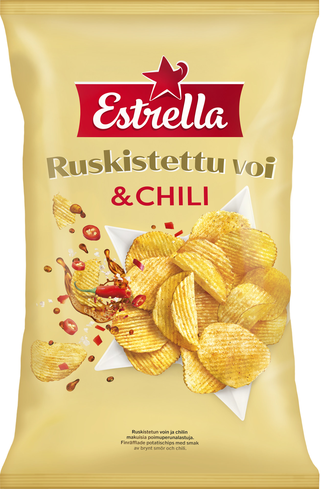 Estrella Ruskistettu voi & Chili 275 g sipsi