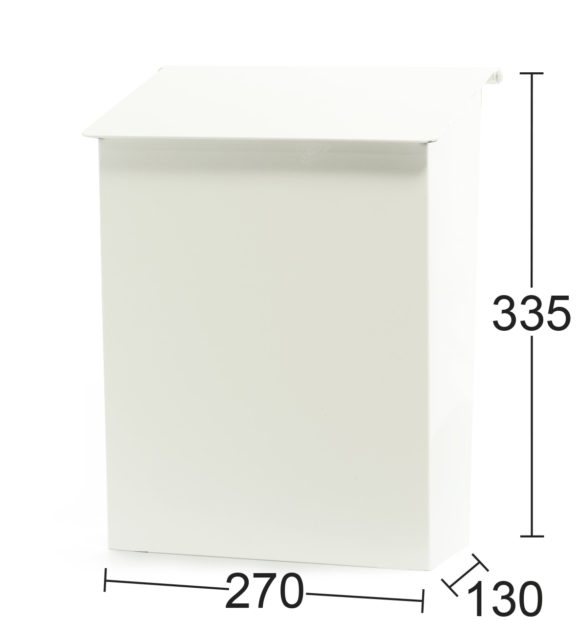 Habo 9442b valkoinen postilaatikko