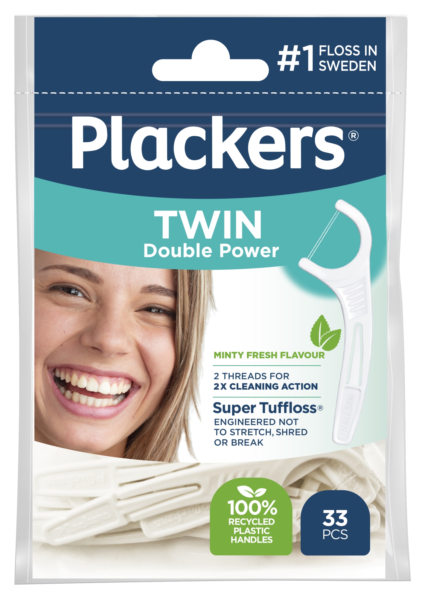Plackers Twin 33 kpl hammaslankain
