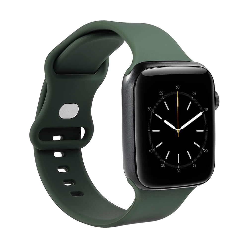 Gear Apple Watch 38/40/41 mm silikoni Olive vihreä kelloranneke