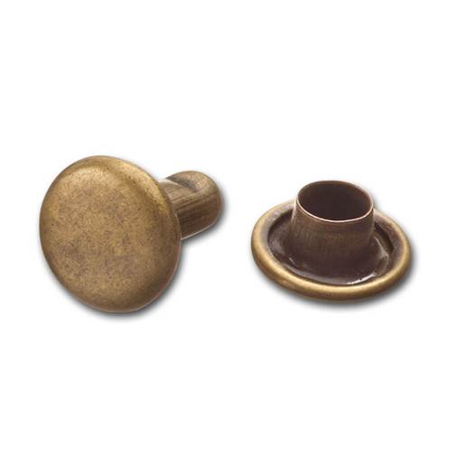 Slöjd-Detaljer messinki 7 mm x 8,5 mm kaksoisniitti samanpuoliset