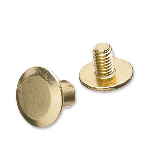 Slöjd-Detaljer 9x5mm messingöity ruuviniitti