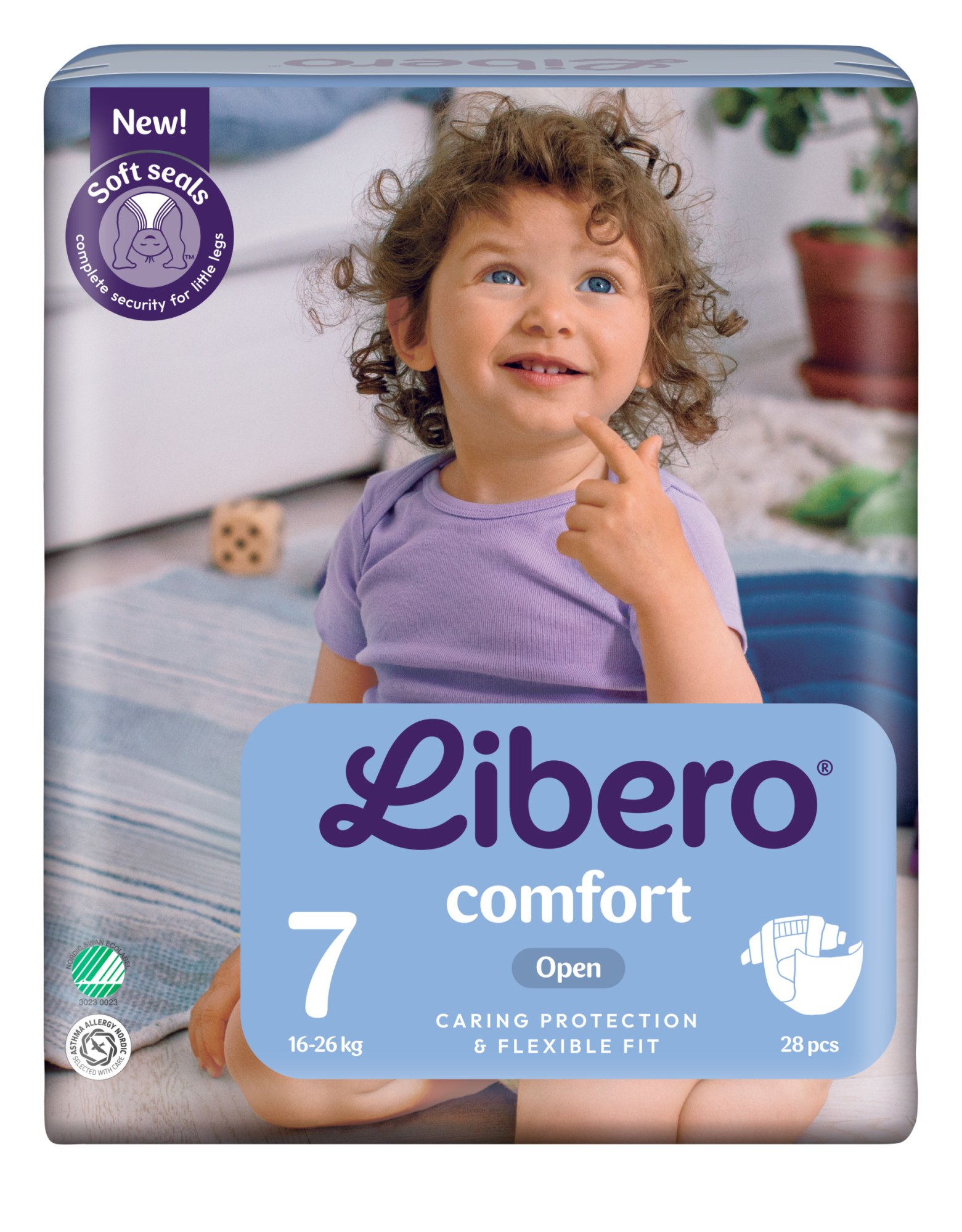 Libero Comfort koko 7, 16-26 kg 28 kpl teippivaippa